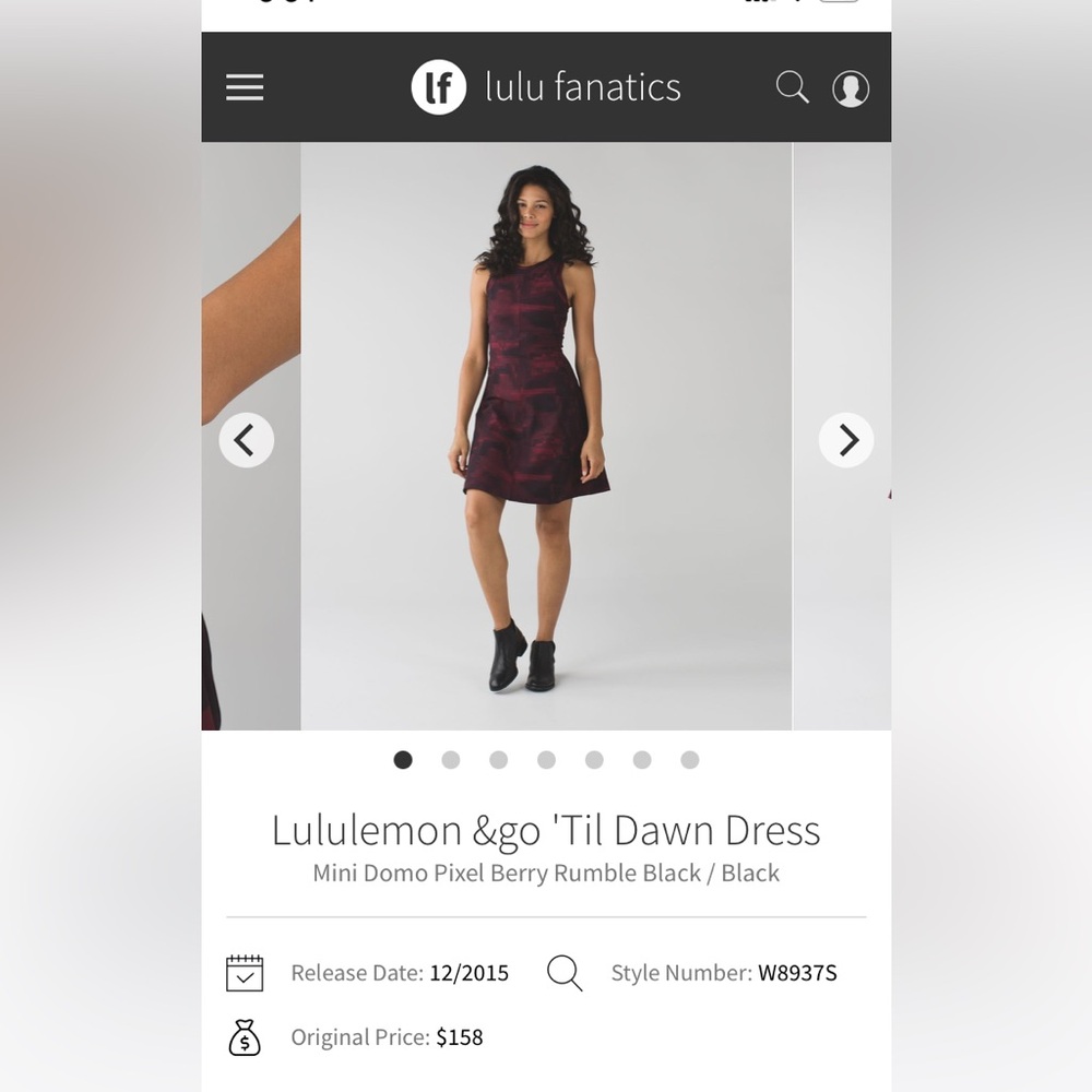 Lululemon &go 'Til Dawn Dress